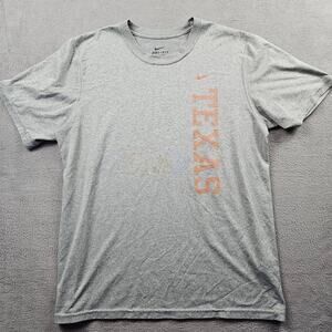 Nike Texas Dri Fit Shirt Mens M Grey Longhorns Orange